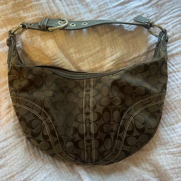 Coach Brown Hobo Bag - Picture 1 of 7